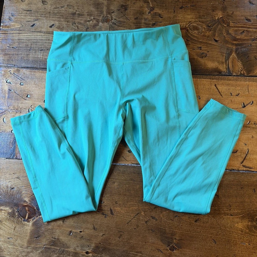Women's XL Running Letting Athletic Gym Pants Kelly Green Pants With Pockets